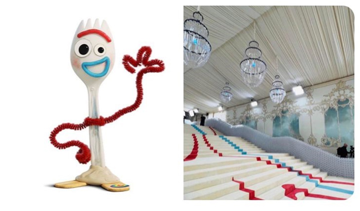 Comparan alfombra de Met Gala 2023 con “Forky” de “Toy Story 4”: Memes