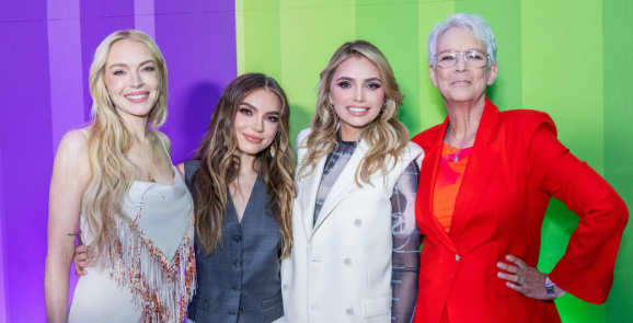 Así fue el encuentro de Angélica Rivera y Sofía Castro con Lindsay Lohan y Jamie Lee Curtis