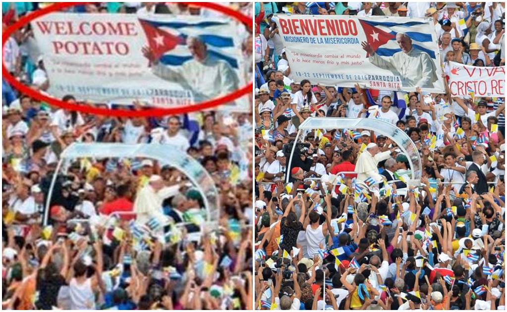 “Welcome Potato”, imagen editada del Papa se hace viral