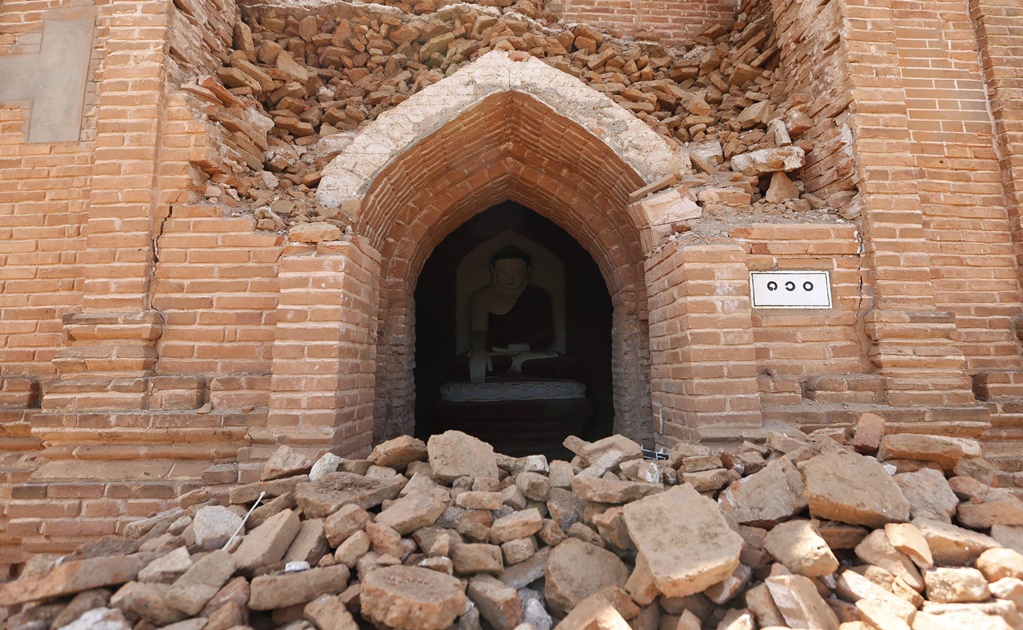 Terremoto en Birmania provoca daños a 230 templos