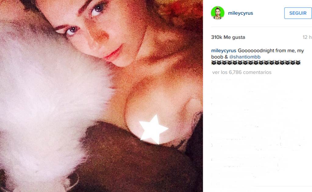 Miley Cyrus publica nueva foto topless