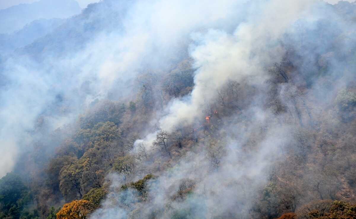 Controlan al 90% incendio en cerro de Tepoztlán