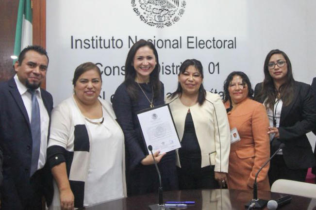  Acreditan a  Rocha como  diputada  federal