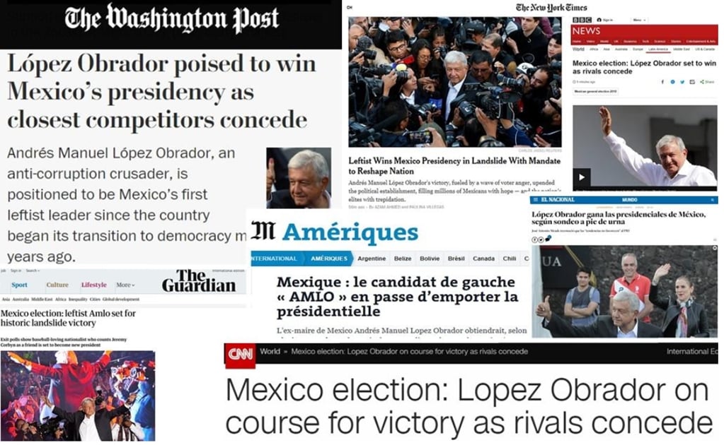 Reactions of the international press to Mexico's election result