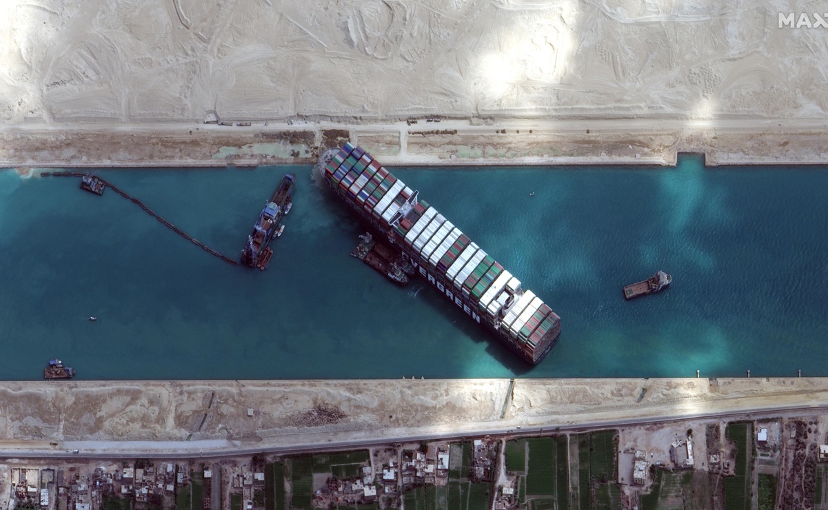 ¿Cuántos millones le ha costado al comercio mundial el bloqueo en el Canal de Suez?