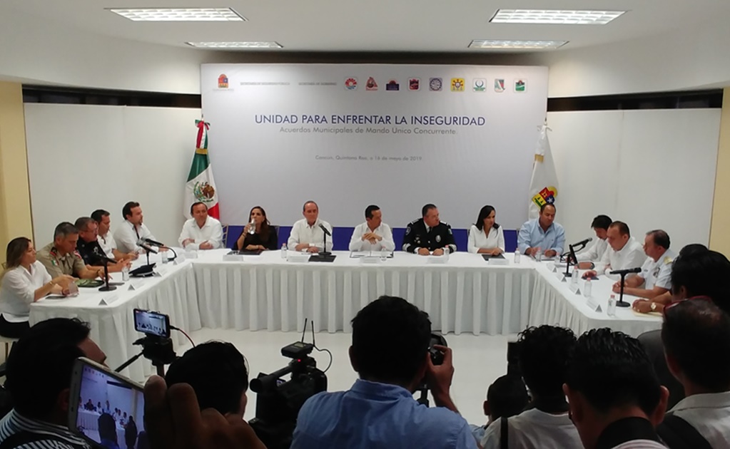 Firman 9 municipios convenio para establecer el Mando Único en Quintana Roo