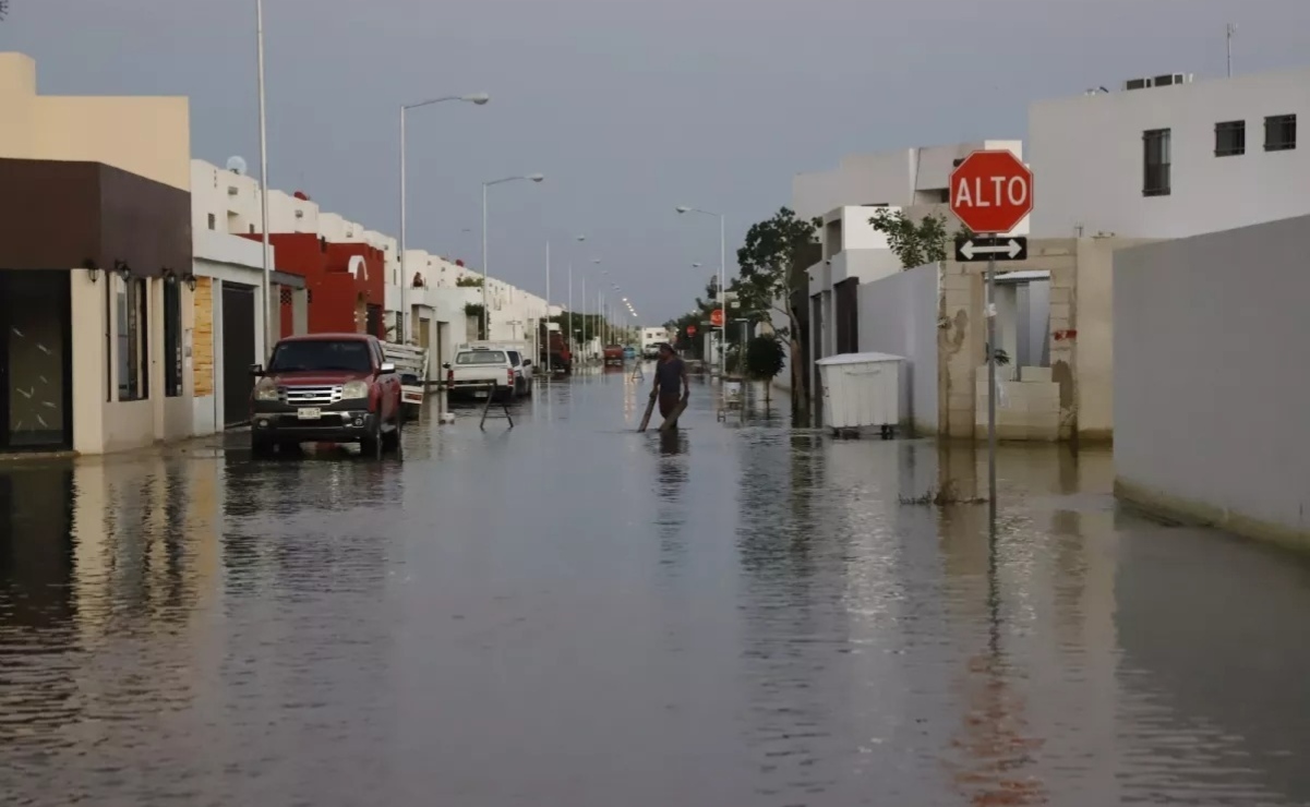 Alertan por posibles inundaciones en Mérida, ante el impacto potencial de ciclones tropicales y abundantes lluvias