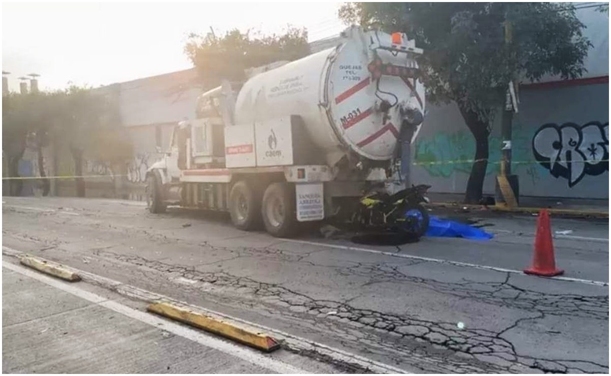 Tres tripulantes de una moto pierden la vida tras impactarse contra camión en la Vía Morelos