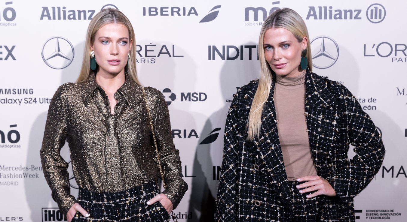 Sobrinas de Lady Di, Eliza y Amelia Spencer, acaparan la atención en Fashion Week de Madrid