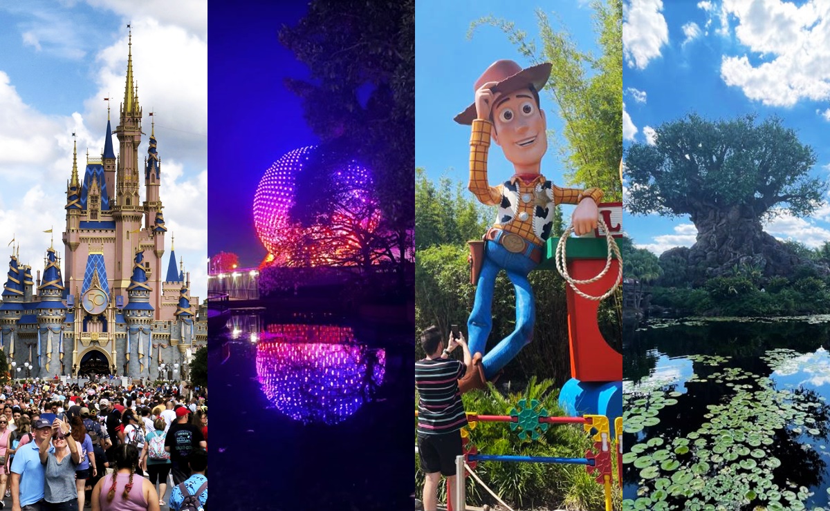 Los 4 parques temáticos que conforman Walt Disney World Resort 