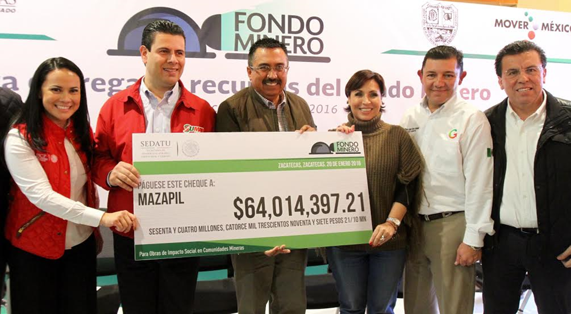 Sedatu entrega 164 millones de pesos a Zacatecas