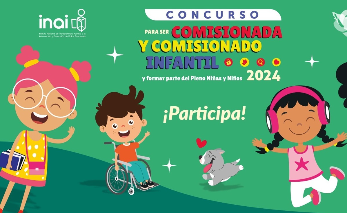 INAI convoca a infancias a participar en concurso para ser comisionados infantiles 2024