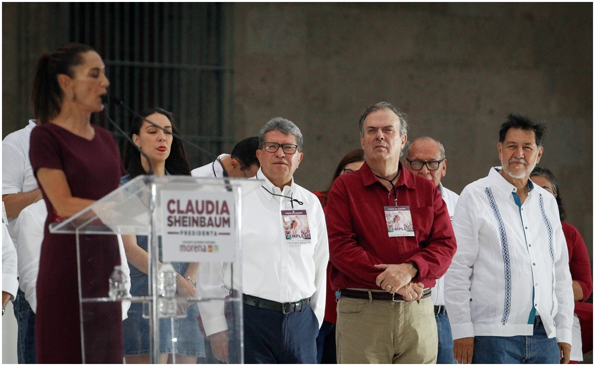 Candidatos y corcholatas arropan a Claudia Sheinbaum durante cierre de campaña en el Zócalo de la CDMX