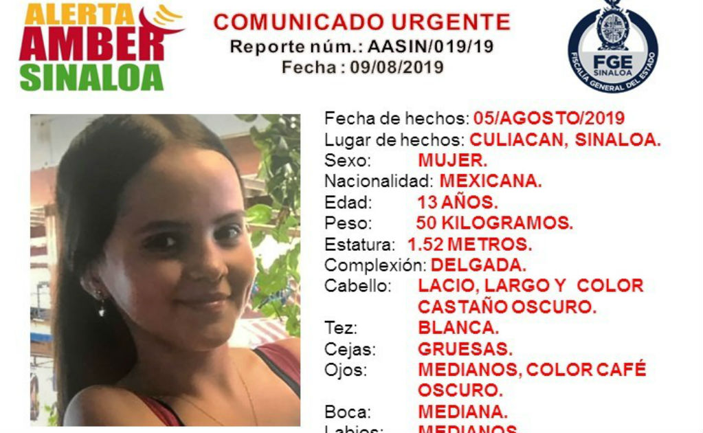 Activan Alerta Amber por desaparición de María Elena de 13 años