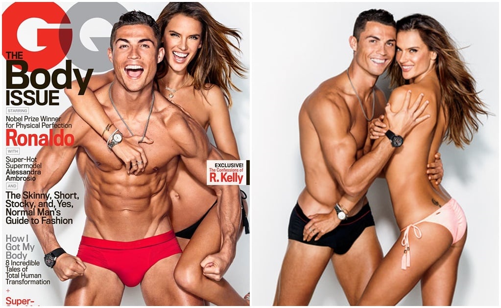 Alessandra Ambrosio y Ronaldo, juntos con poca ropa 