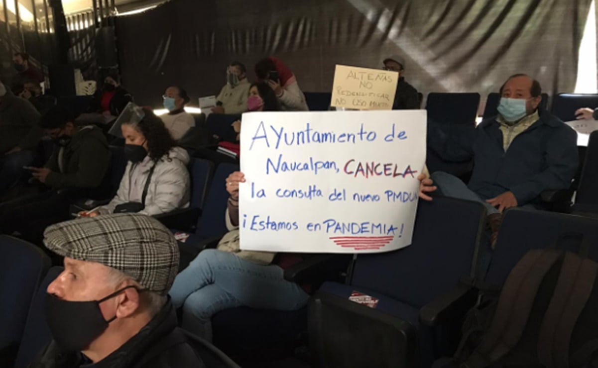 Vecinos exigen cancelar consulta del Plan Municipal de Desarrollo Urbano en Naucalpan