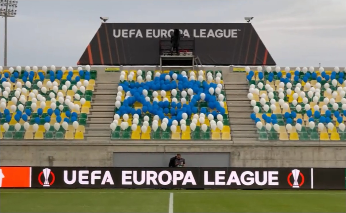 VIDEO: Maccabi Haifa y su emotivo homenaje a la víctimas de Hamás en la Europa League