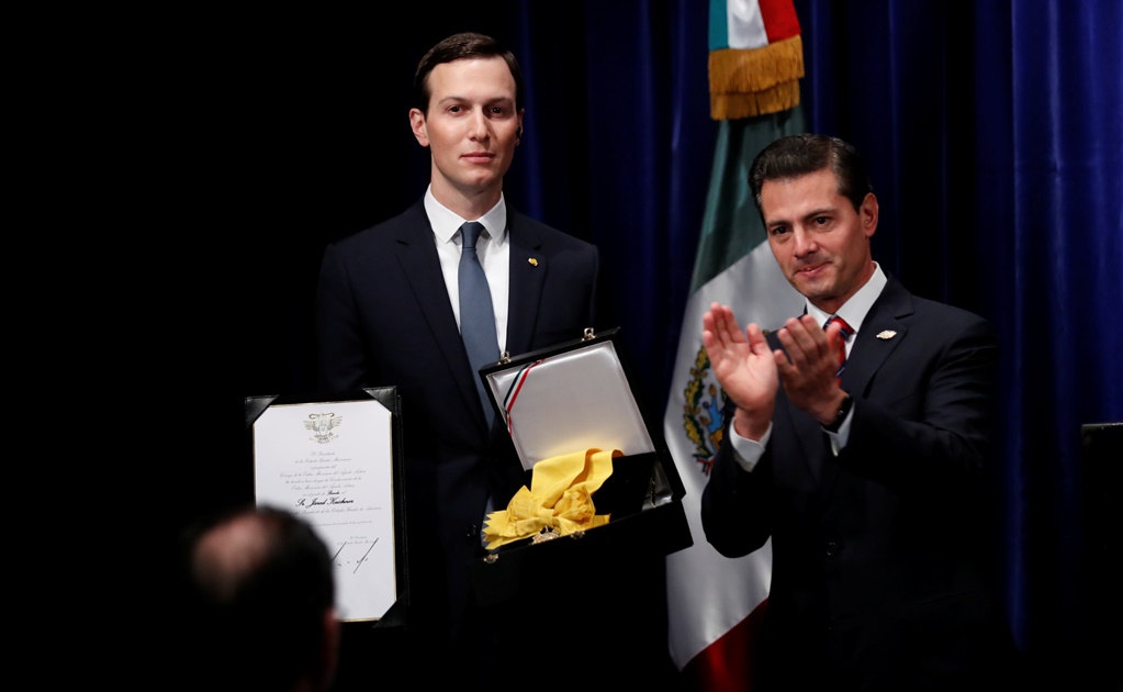 Peña Nieto entrega la Orden del Águila Azteca a Jared Kushner