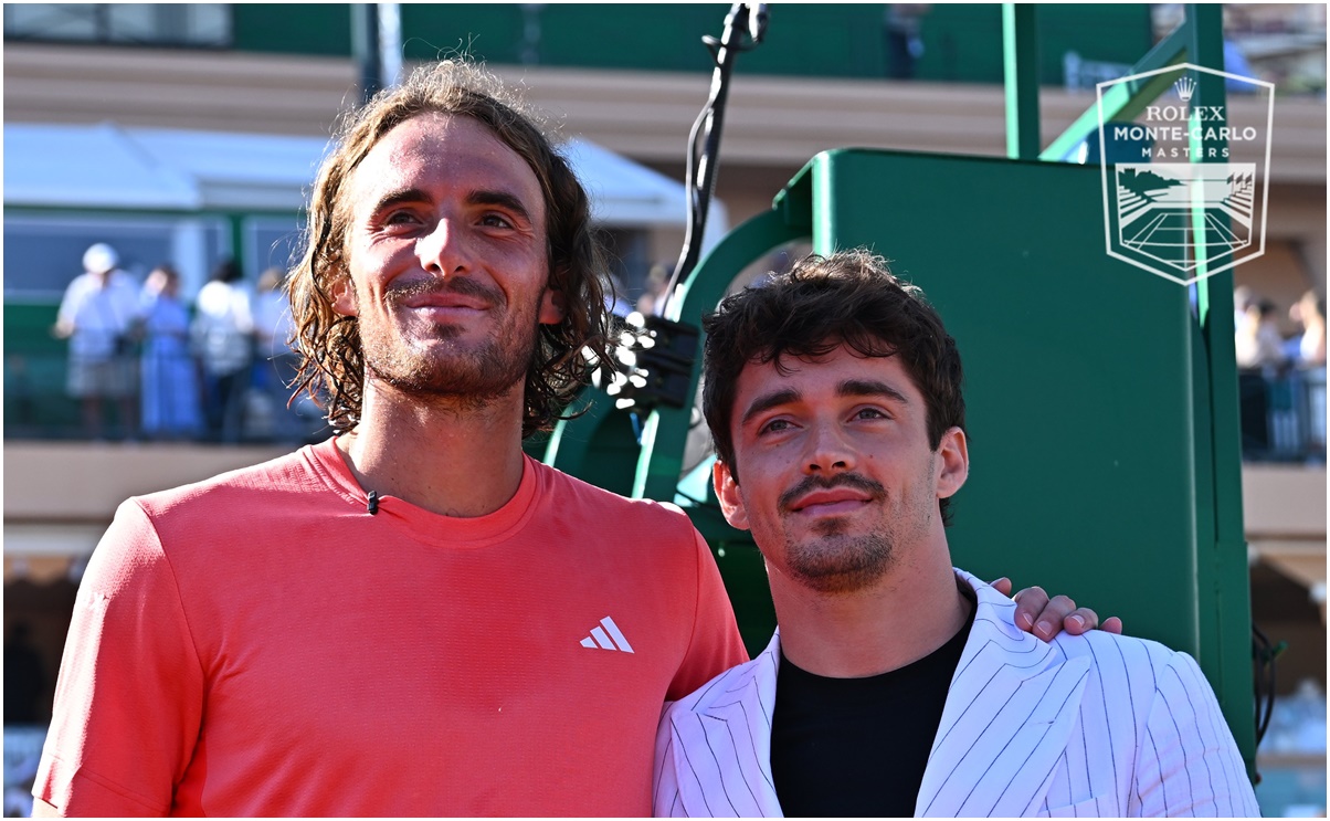 Stefanos Tsitsipas conquista Masters 1000 de Monte-Carlo y presume foto con Charles Leclerc