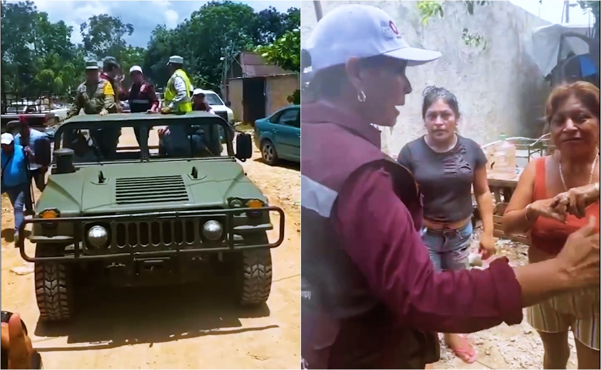 Mara Lezama visita colonias vulnerables de Tulum para instar a evacuación ante Huracán Beryl