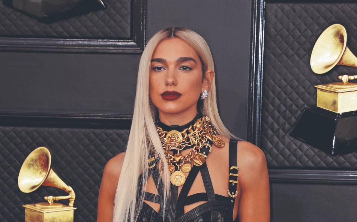 Dua Lipa, súper flexible con micro top y los tacones más seductores