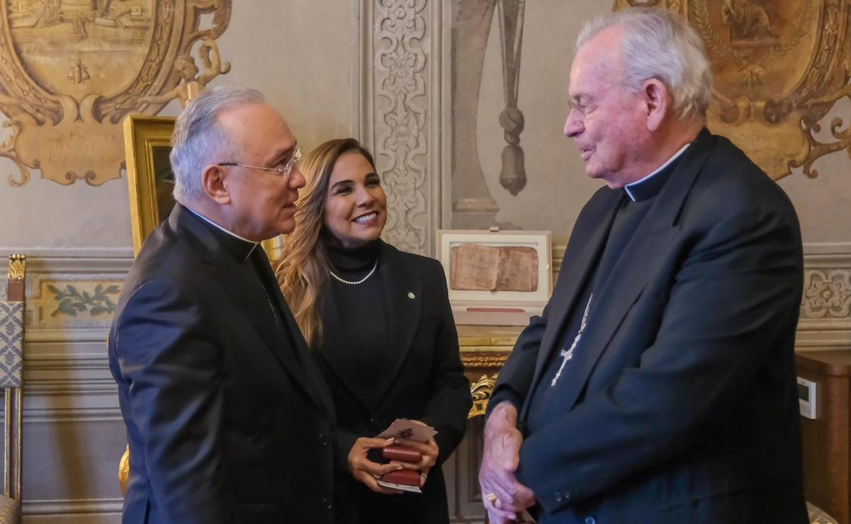 Mara Lezama publica video con saludos y bendiciones a AMLO desde El Vaticano