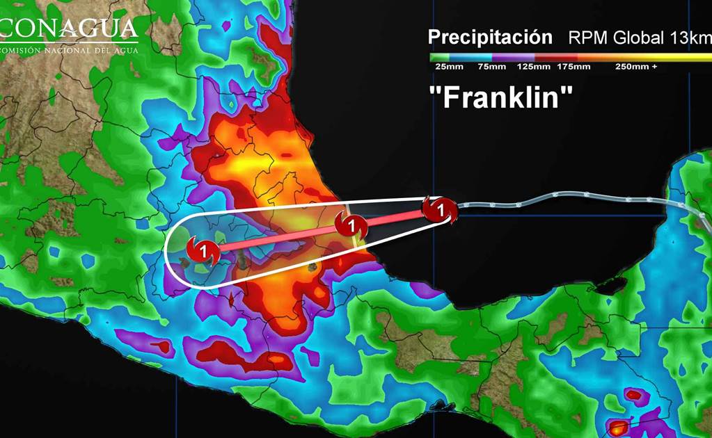 La CDMX, en alerta ante llegada de huracán "Franklin"