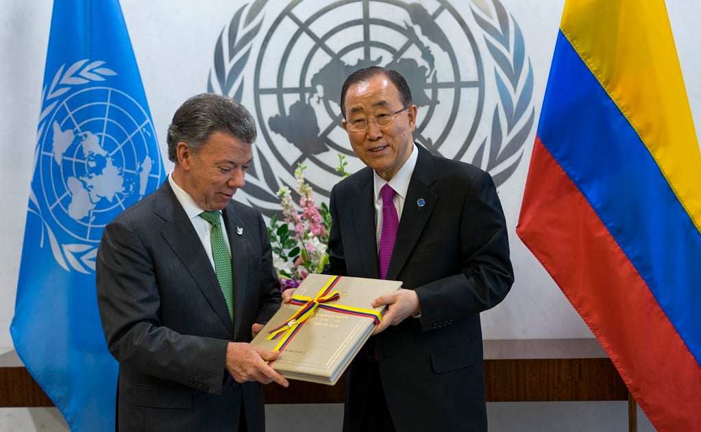 Aplaude Ban Ki-moon fin del conflicto armado en Colombia