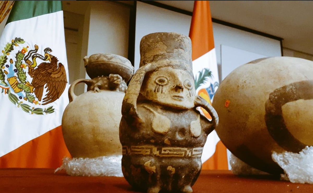 Devuelve México 37 piezas prehispánicas a Perú