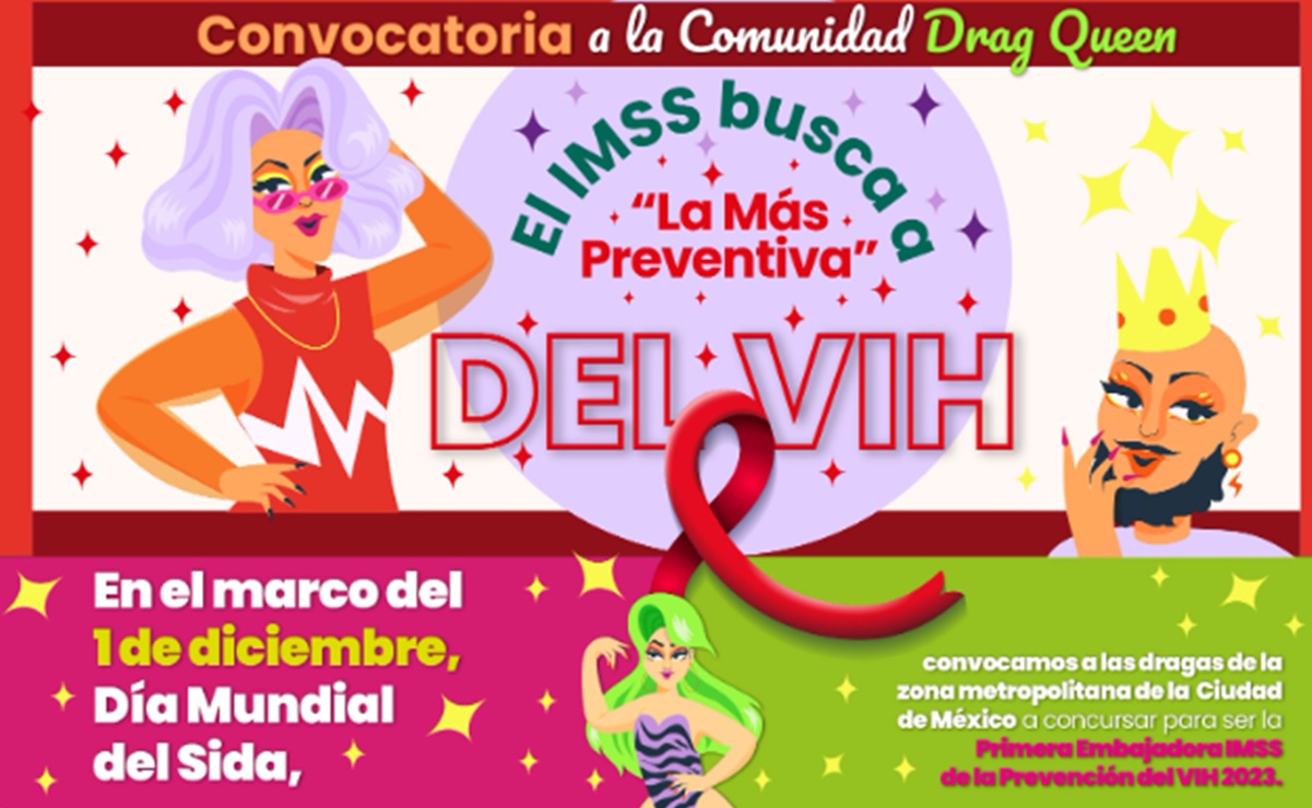 “La más preventiva”: IMSS busca a su primera embajadora drag queen para la prevención de VIH