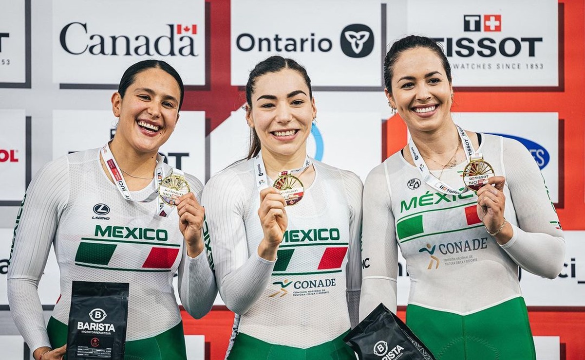 Ciclistas mexicanas ganan histórica medalla de oro en la Copa de Naciones