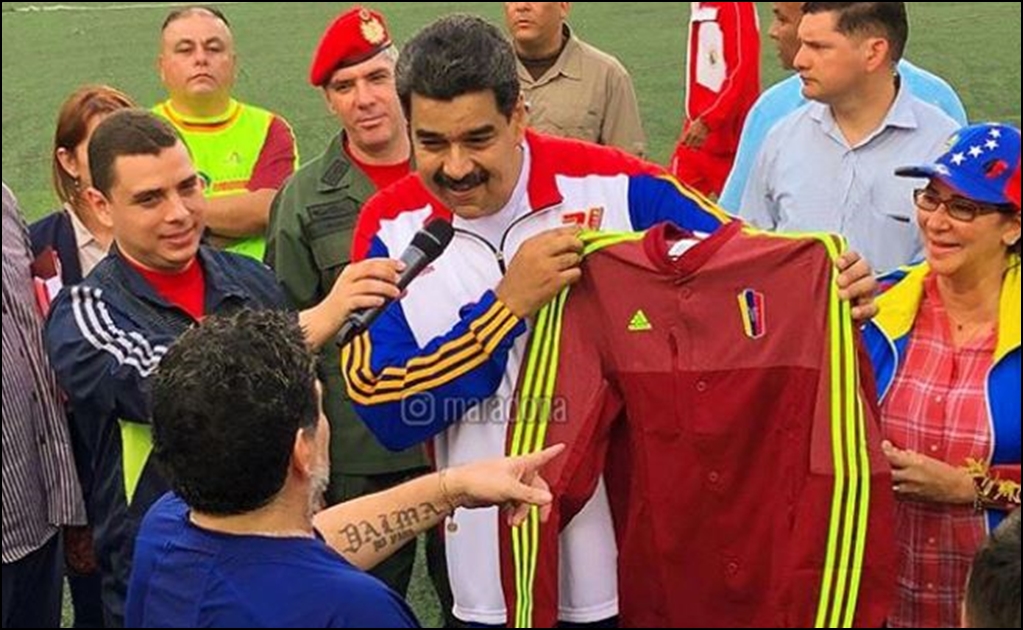 Diego Maradona envía mensaje de aliento a Nicolás Maduro