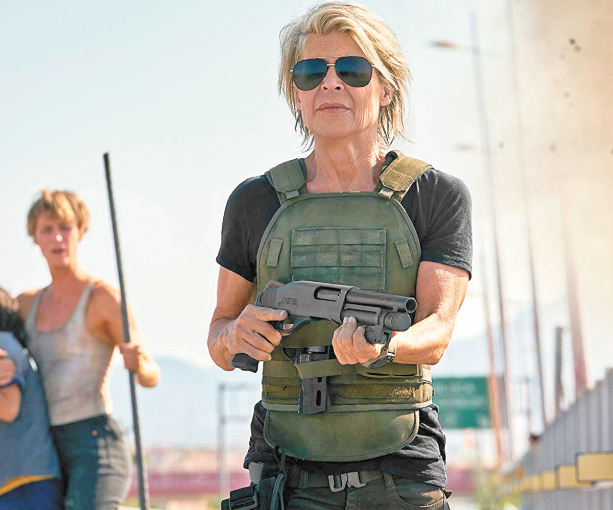 Linda Hamilton reta al tiempo en "Terminator"