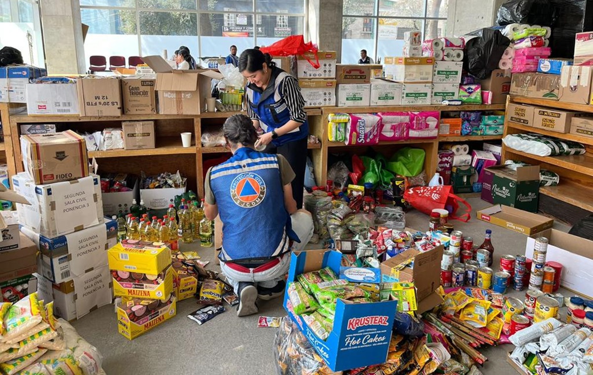 Poder Judicial de la CDMX colecta 4 toneladas de ayuda para damnificados de Acapulco