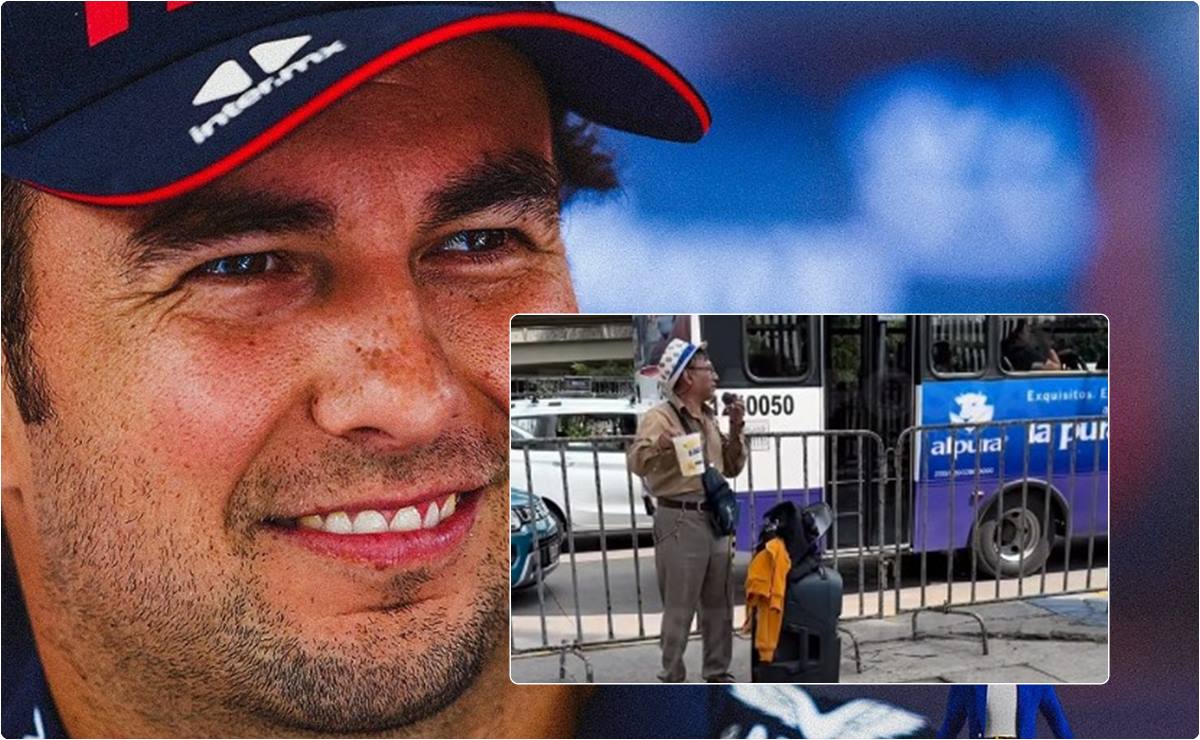 VIDEO: “Checo Pérez, divino”, le canta a piloto afuera del Gran Premio de México y es viral