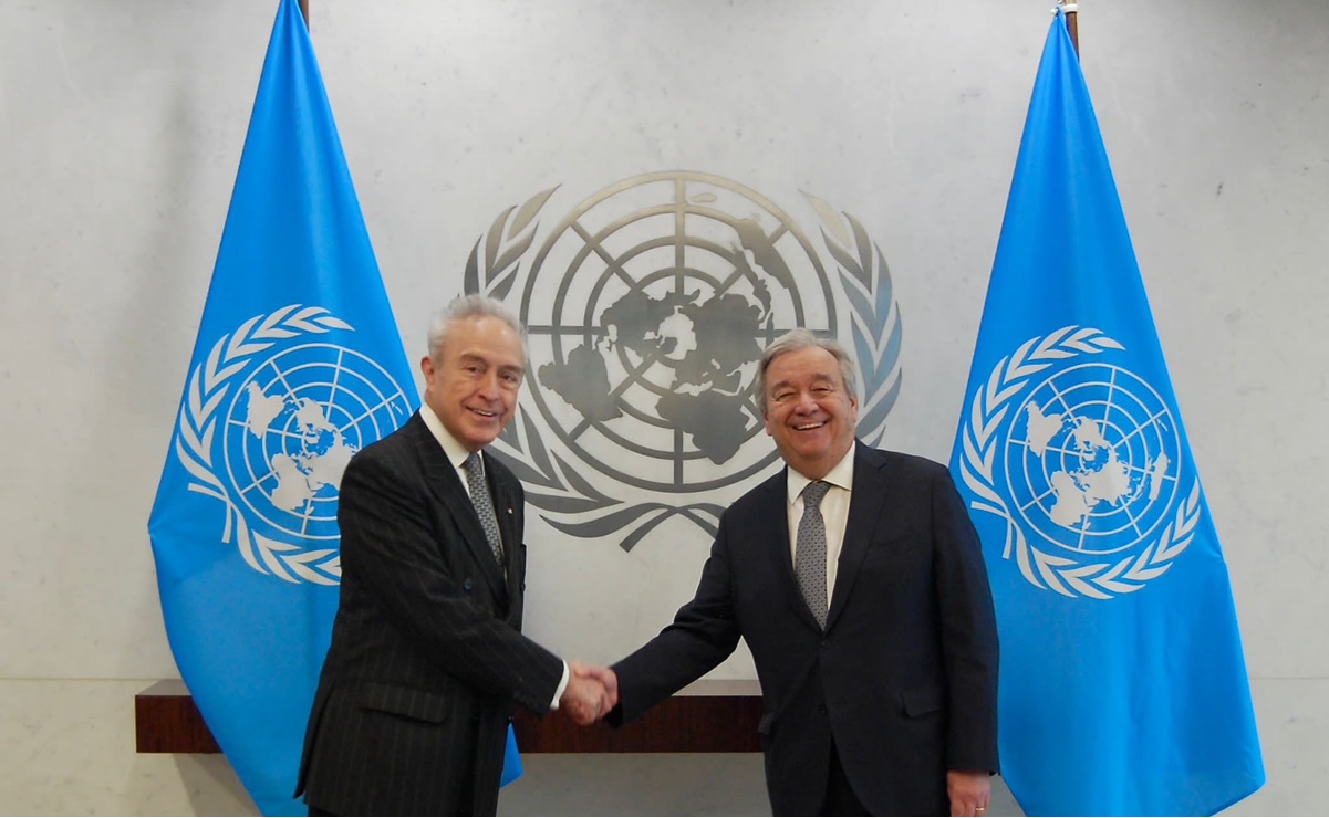Héctor Vaconcelos presenta cartas credenciales como embajador de México la ONU