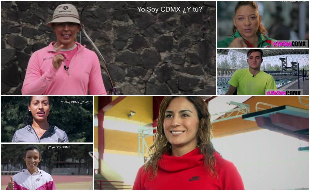 Deportistas olímpicos realizan campaña #YoSoyCDMX
