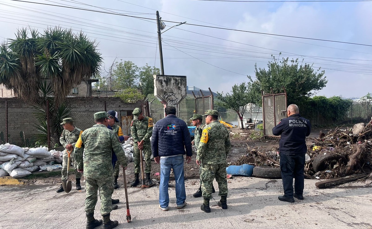 Sedena aplica Plan DN-III en colonias de Cuautitlán Izcalli tras desbordamiento de presa de El Ángulo