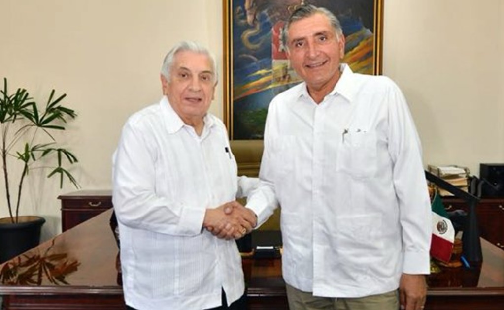 Se reúne Arturo Núñez con Adán Augusto López, virtual gobernador de Tabasco