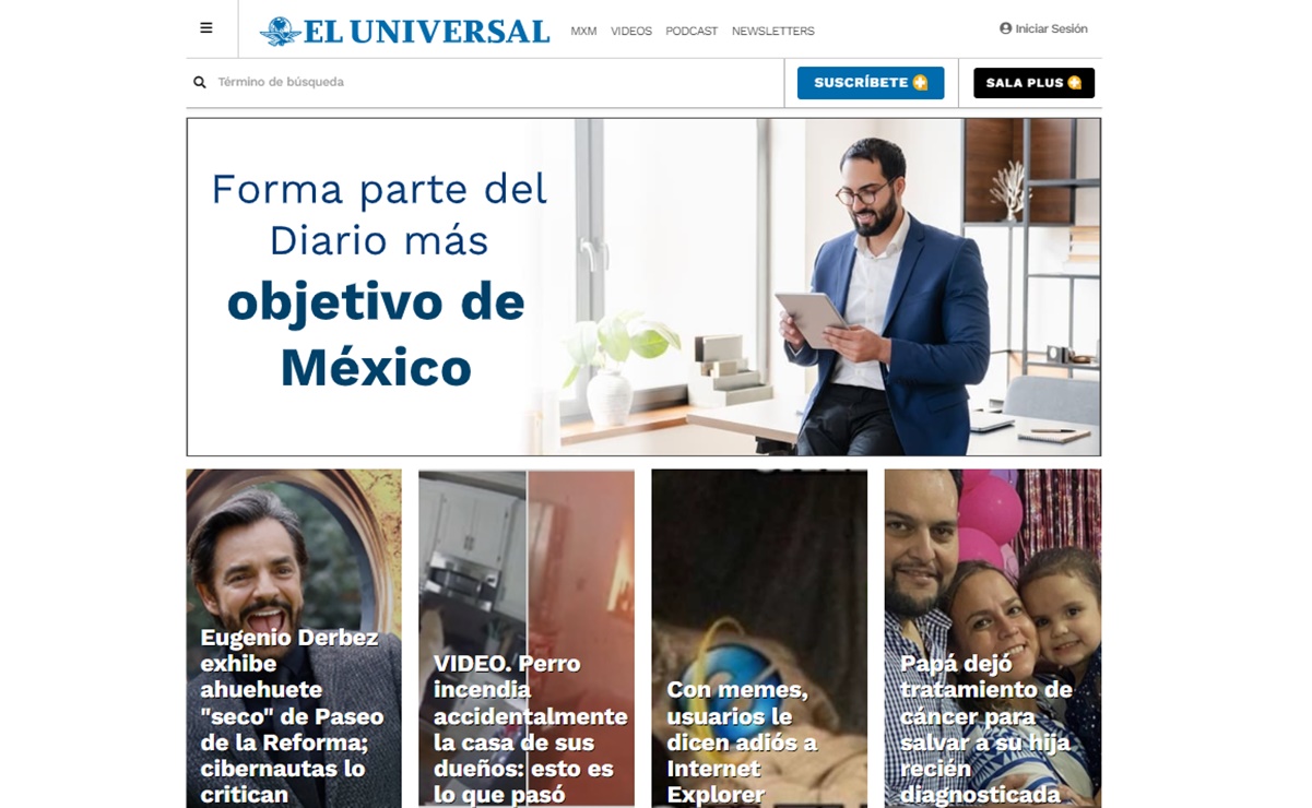 EL UNIVERSAL online es el medio más consultado en México, según Oxford Reuters