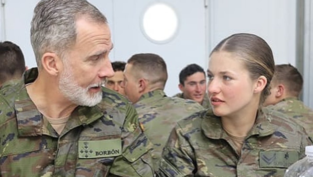 Princesa Leonor recibe visita del rey Felipe en Academia Militar de Zaragoza; aquí las entrañables fotos