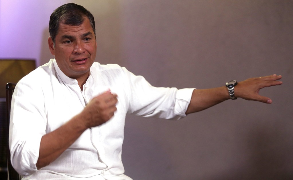 Expresidente Rafael Correa considera "suicida" acuerdo de libre comercio de Ecuador con México