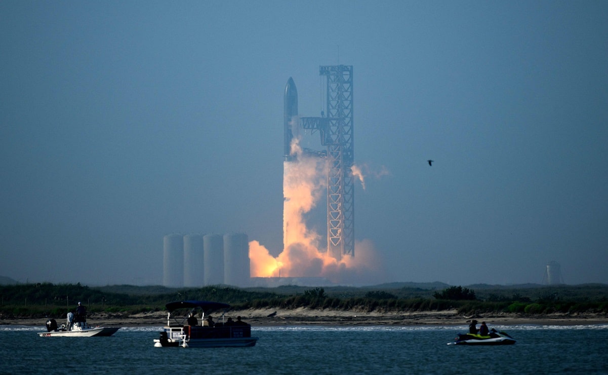 Cohete Starship de SpaceX despega con éxito en su tercera prueba