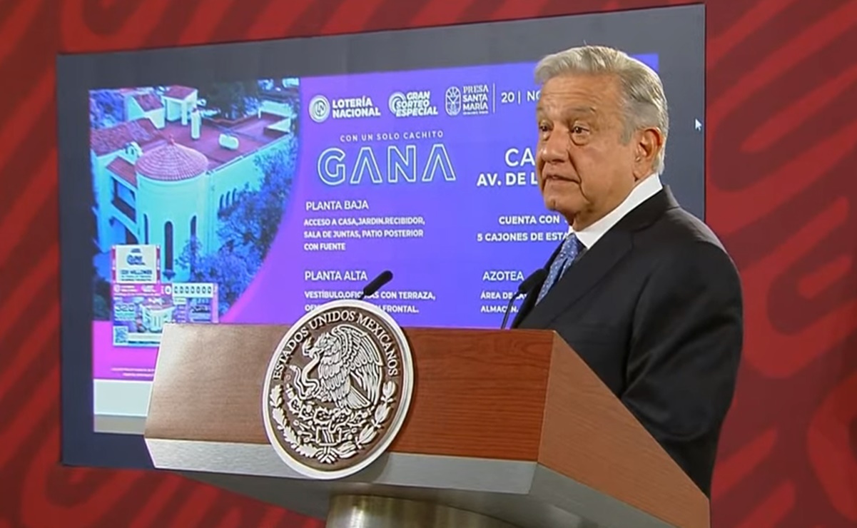 AMLO anuncia otra vez rifa de "casa machuchona" de las Lomas porque "no salió" 