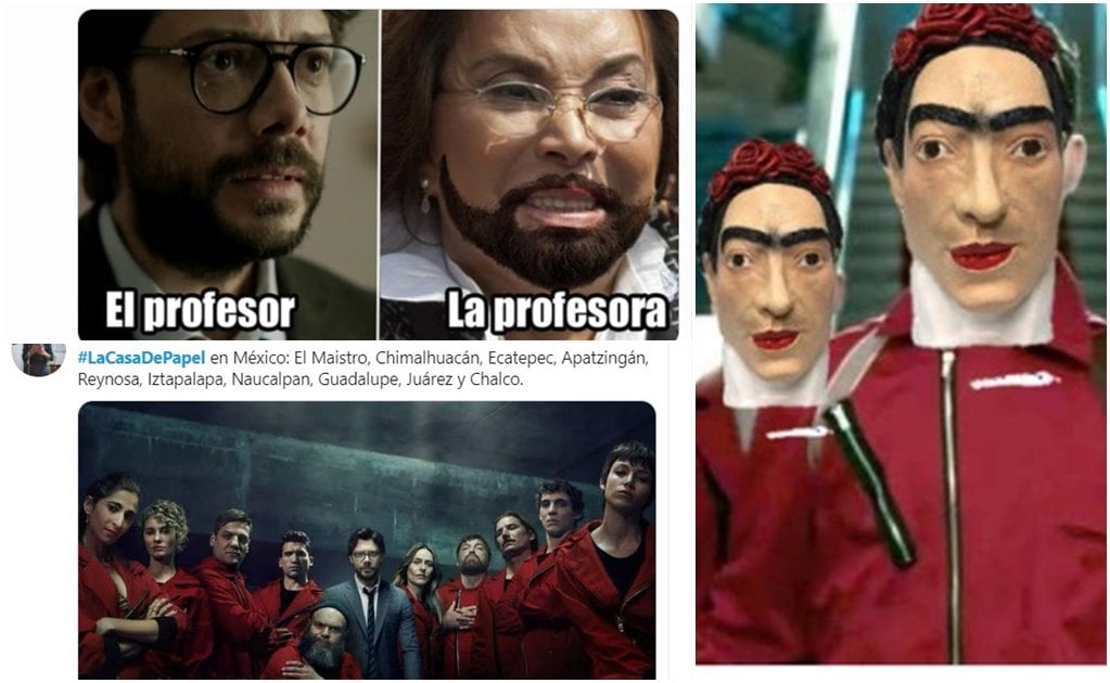 Los memes de la "Casa de papel" mexicana