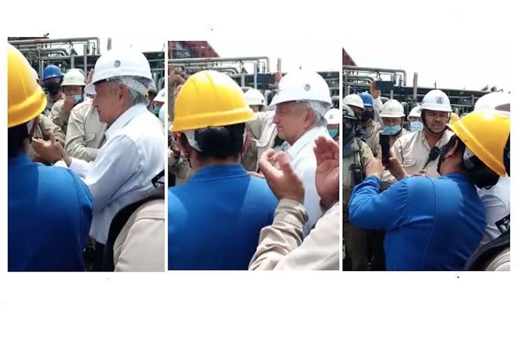 "¡Ayúdenos, de corazón!", piden trabajadores de refinería de Tula a AMLO