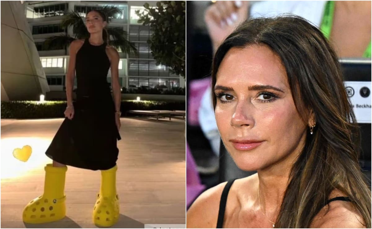 Victoria Beckham modela las Crocs Big Yellow Boot luego de polémico comentario