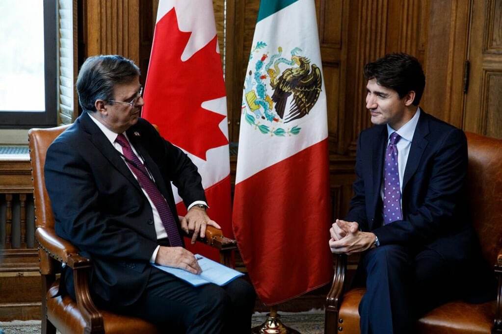 Integrantes del gabinete de AMLO se reúnen con Justin Trudeau