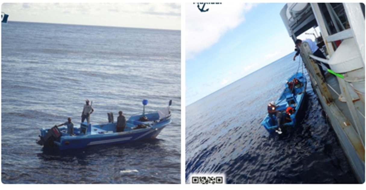 Marina rescata a 4 pescadores en Chiapas