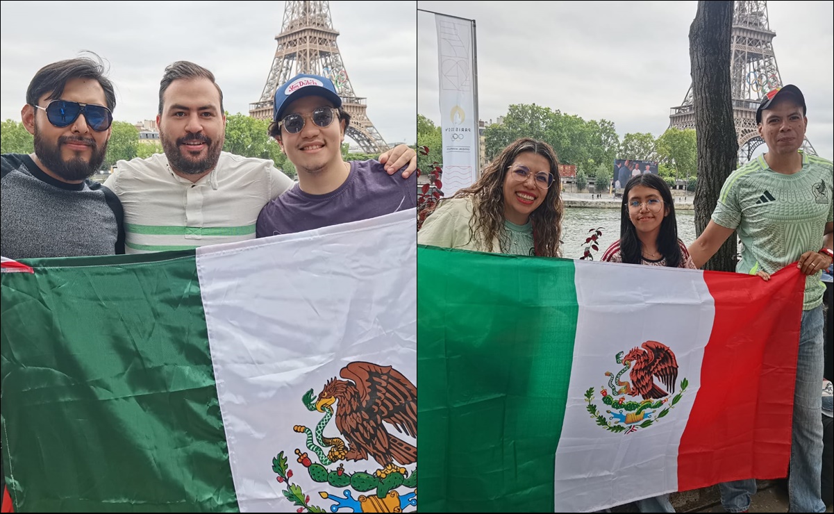 Aficionados mexicanos disfrutan los momentos previos a la inauguración de los Juegos Olímpicos